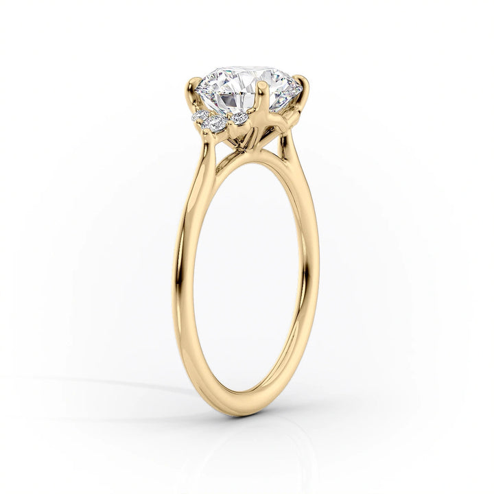 2.50CT Cushion Lab Grown E/VS2 Diamond Cluster Engagement Ring
