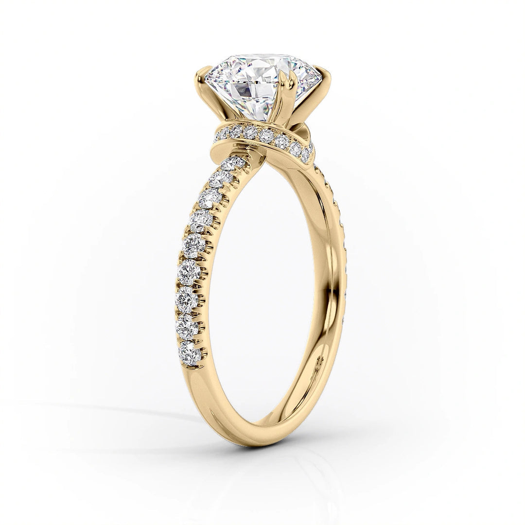 3.50CT Cushion Lab Grown E/VVS2 Diamond Hidden Halo Engagement Ring