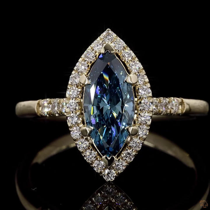 oval diamond pave ring
