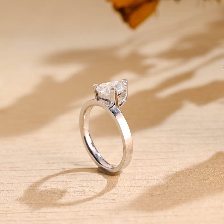 1.0ct-2.0ct Trillion Cut Lab Grown Diamond Solitaire Engagement Ring