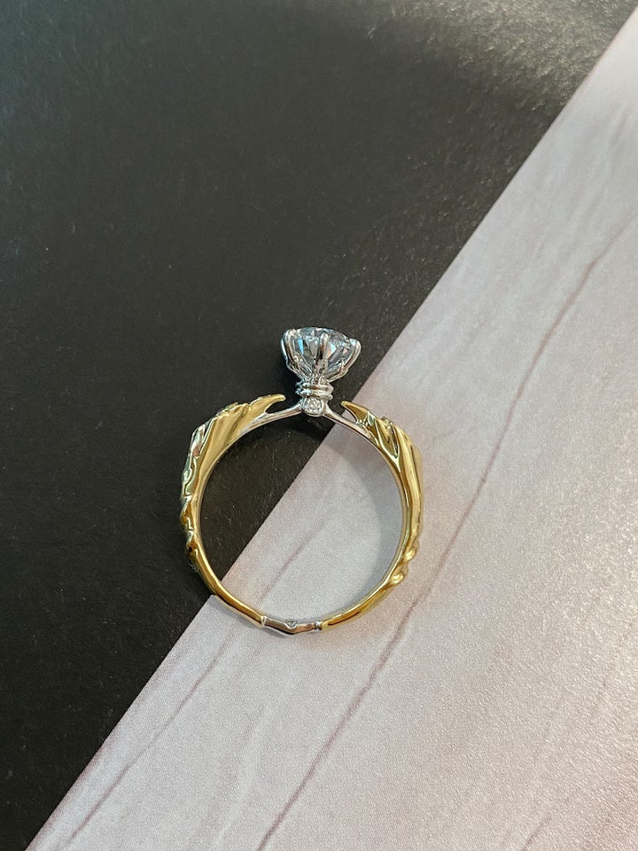 1.0ct-2.0ct Oval Cut Lab Grown Diamond Vintage Engagement Ring