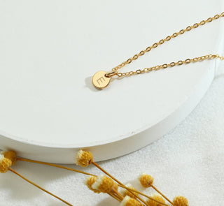 Mini Gold Initial Personalized Necklace For Women