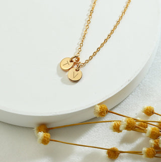 Mini Gold Initial Personalized Necklace For Women