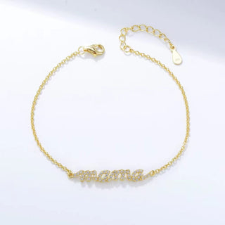 'Mama' Diamond Bracelets for Women in 7 Inch