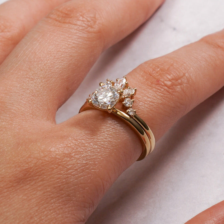 1.0ct-2.0ct Cushion Cut Lab Grown Diamond Solitaire Engagement Ring