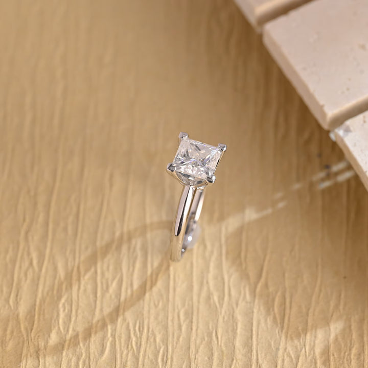 1.50ct-2.50ct Princess Cut Lab Grown Diamond Solitaire Engagement Ring