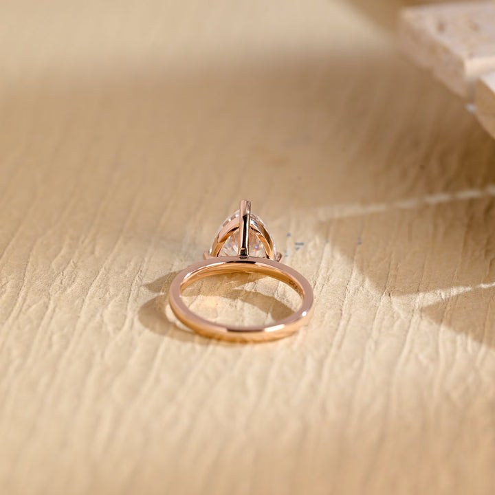 1.0ct-2.0ct Trillion Cut Lab Grown Diamond Solitaire Engagement Ring