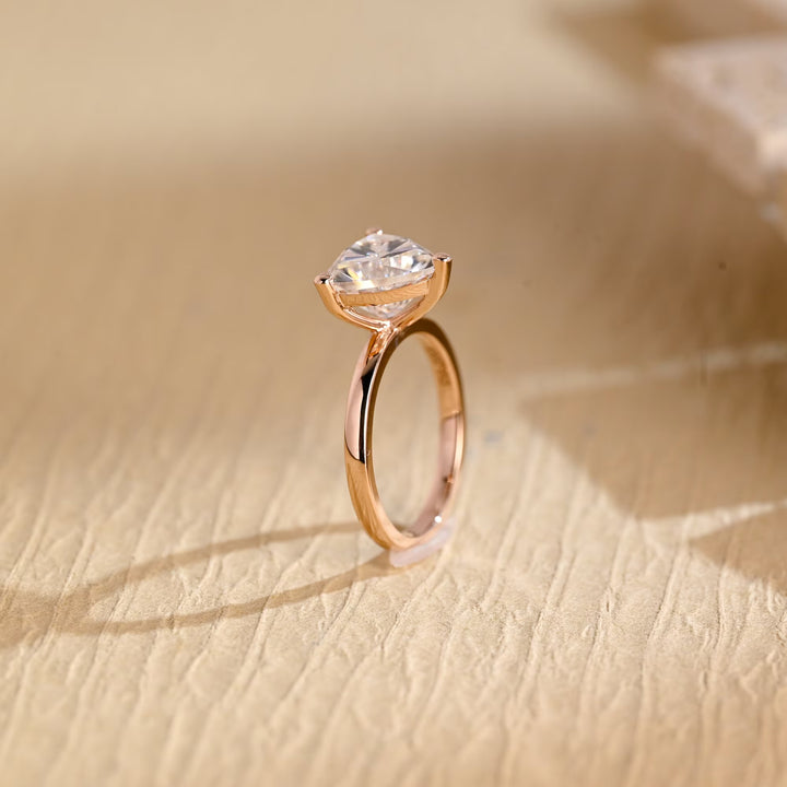 1.0ct-2.0ct Trillion Cut Lab Grown Diamond Solitaire Engagement Ring