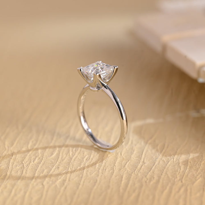 1.50ct-2.50ct Princess Cut Lab Grown Diamond Solitaire Engagement Ring