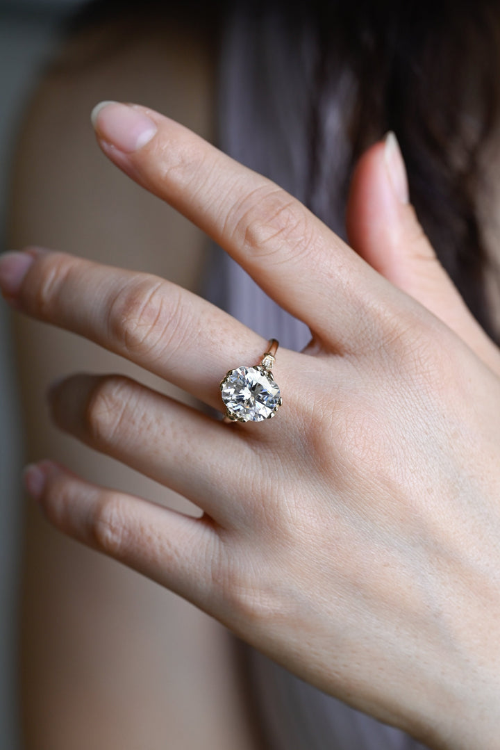 2.0ct-3.0ct Cushion Cut Lab Grown Diamond Vintage Engagement Ring
