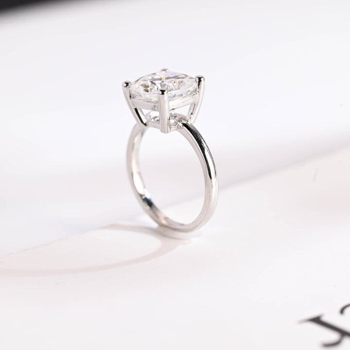 2.0ct-3.0ct Cushion Cut Lab Grown Diamond Solitaire Engagement Ring