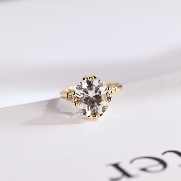2.0ct-3.0ct Cushion Cut Lab Grown Diamond Vintage Engagement Ring