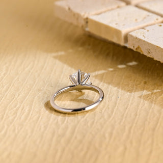 2.0ct-4.0ct Round Cut Lab Grown Solitaire Diamond Engagement Ring