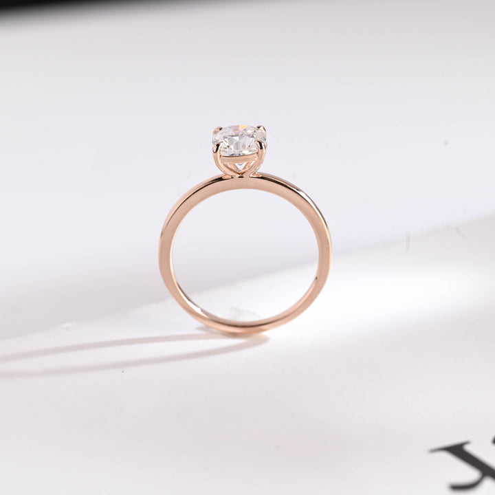 1.0ct-2.0ct Cushion Cut Lab Grown Diamond Solitaire Engagement Ring
