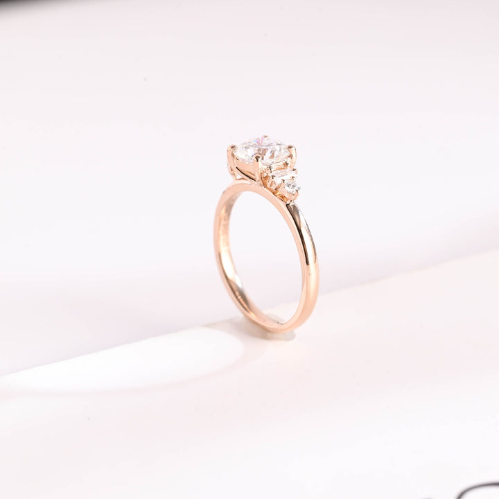 1.0ct-2.0ct Cushion Cut Lab Grown Diamond Five Stone Engagement Ring