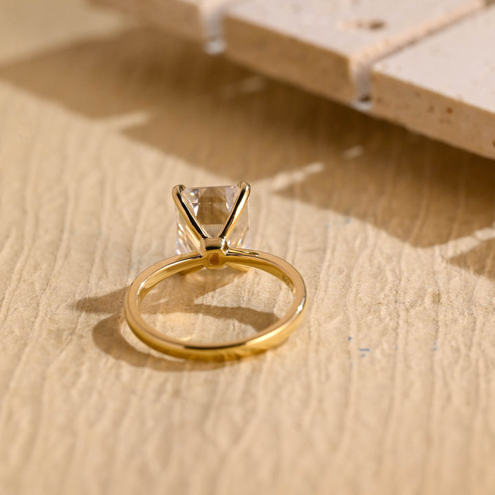 2.0ct-3.0ct Emerald Cut Lab Grown Diamond Solitaire Engagement Ring
