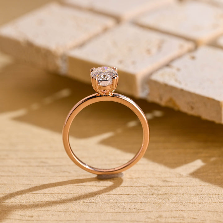 1.50ct-2.50ct Oval Cut Lab Grown Diamond Solitaire Engagement Ring