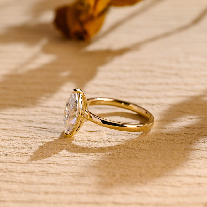 2.0ct-3.0ct Marquise Cut Lab Grown Diamond Solitaire Engagement Ring