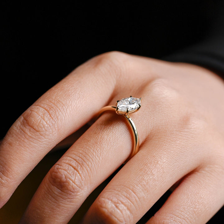 1.50ct-2.50ct Marquise Cut Lab Grown Diamond Solitaire Engagement Ring