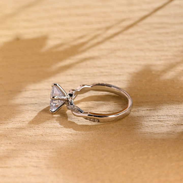 1.50ct-2.50ct Heart Cut Lab Grown Diamond Infinity Engagement Ring