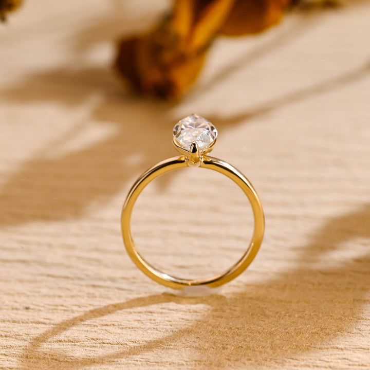 2.0ct-3.0ct Marquise Cut Lab Grown Diamond Solitaire Engagement Ring
