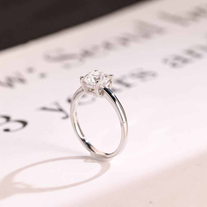 1.0ct-2.0ct Cushion Cut Lab Grown Diamond Solitaire Engagement Ring