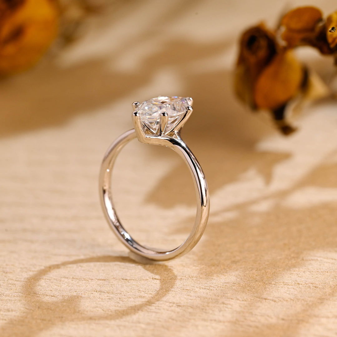 1.50ct-2.50ct Marquise Cut Lab Grown Diamond Solitaire Engagement Ring