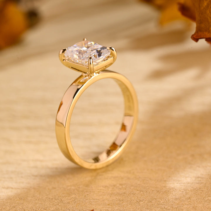 1.50ct-2.50ct Radiant Cut Lab Grown Diamond Solitaire Engagement Ring