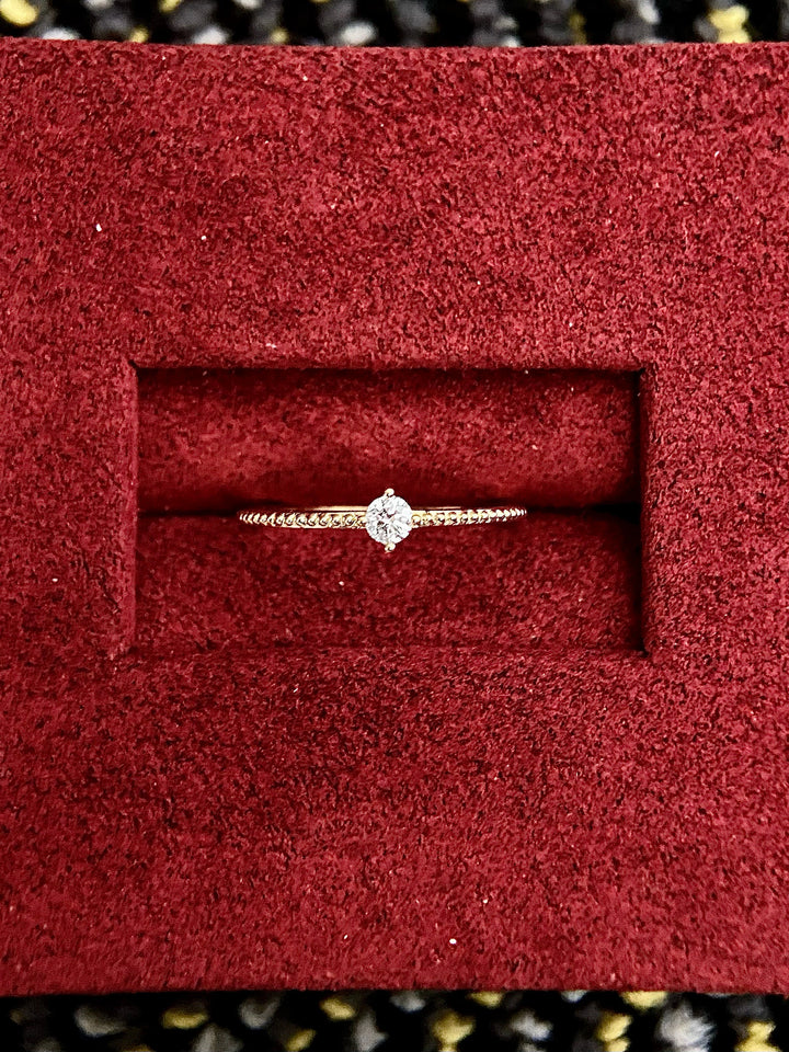 1.0ct-2.0ct Round Cut Lab Grown Diamond Vintage Solitaire Engagement Ring
