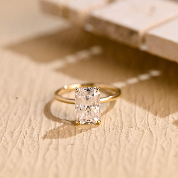 1.0ct-2.0ct Marquise Cut Lab Grown Halo Diamond Split Shank Engagement Ring