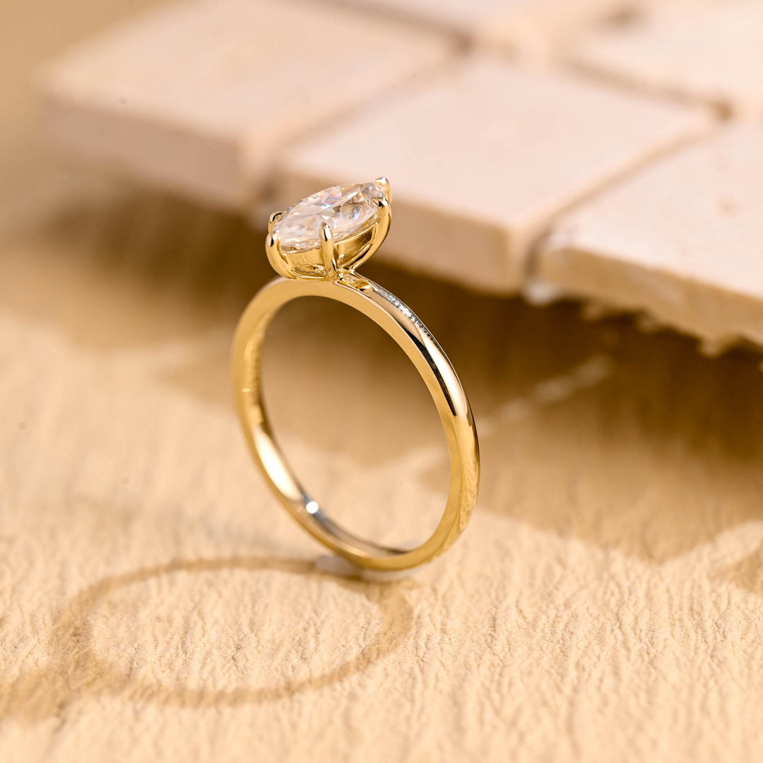 1.50ct-2.50ct Marquise Cut Lab Grown Diamond Solitaire Engagement Ring