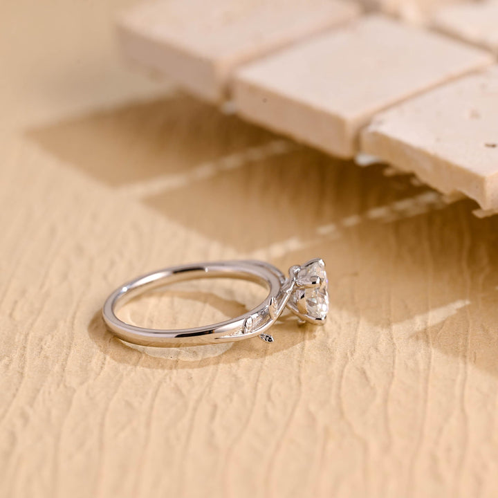 2.0ct-3.0ct Round Cut Lab Grown Diamond Vintage Twig Engagement Ring