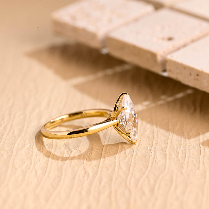 2.0ct-3.0ct Marquise Cut Lab Grown Diamond Solitaire Engagement Ring
