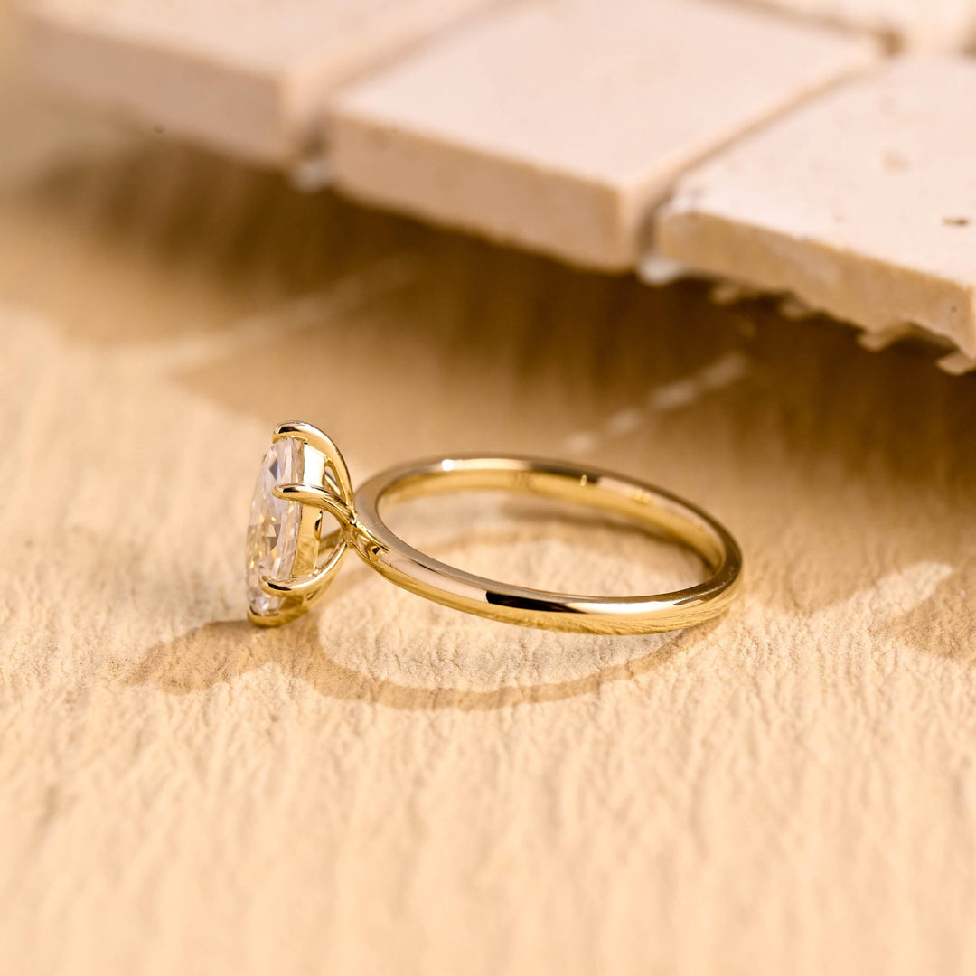 1.50ct-2.50ct Marquise Cut Lab Grown Diamond Solitaire Engagement Ring