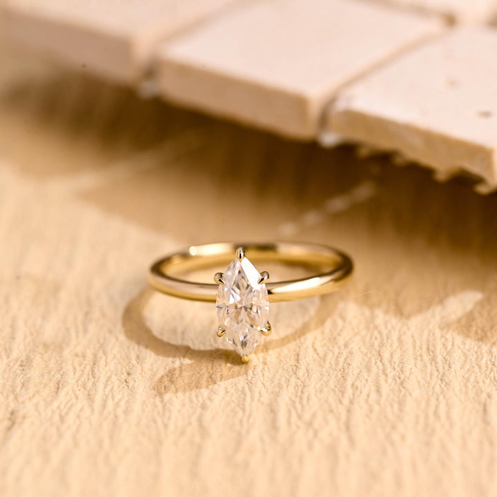 1.50ct-2.50ct Marquise Cut Lab Grown Diamond Solitaire Engagement Ring