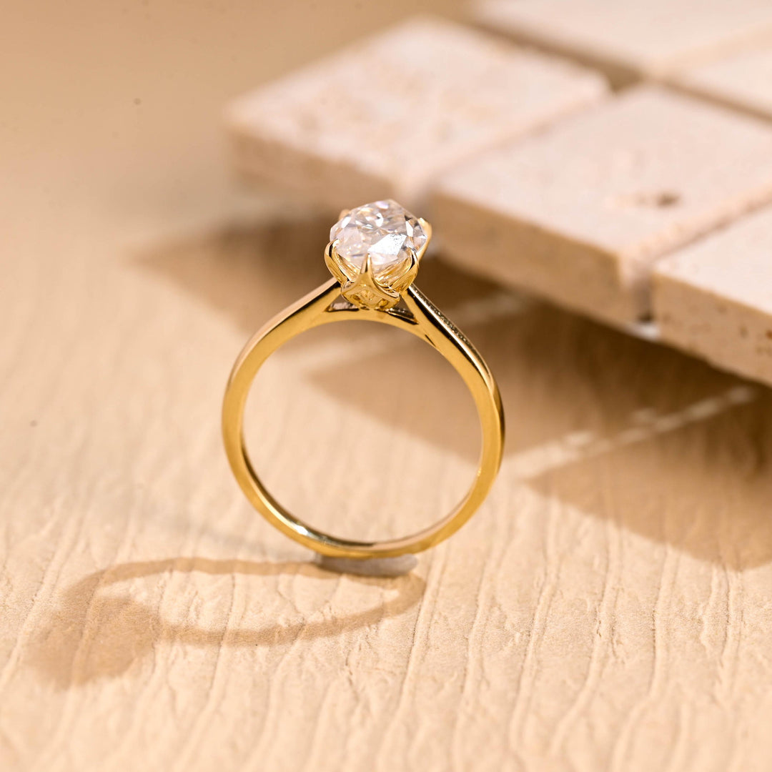 2.0ct-3.0ct Marquise Cut Lab Grown Diamond Solitaire Engagement Ring