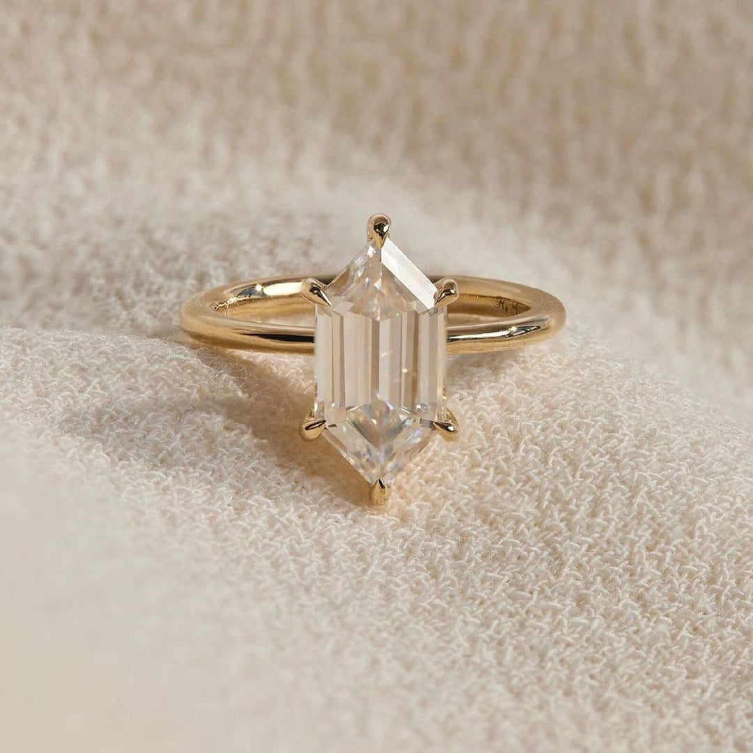 2.0CT Dutch Marquise Cut Lab Grown E/VS1 Diamond Hidden Halo Engagement Ring