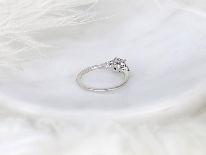 1.0CT Round Cut Lab Grown E/VS1 Diamond Cluster Engagement Ring