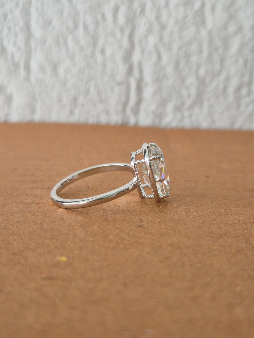 3.50CT Old Mine Cushion E/VVS1 Lab Grown Diamond Solitaire Engagement Ring