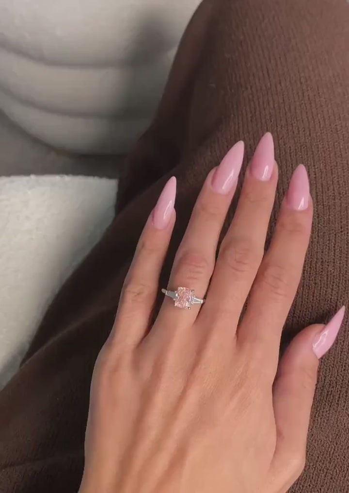 Fancy Vivid Pink Lab Created Diamond