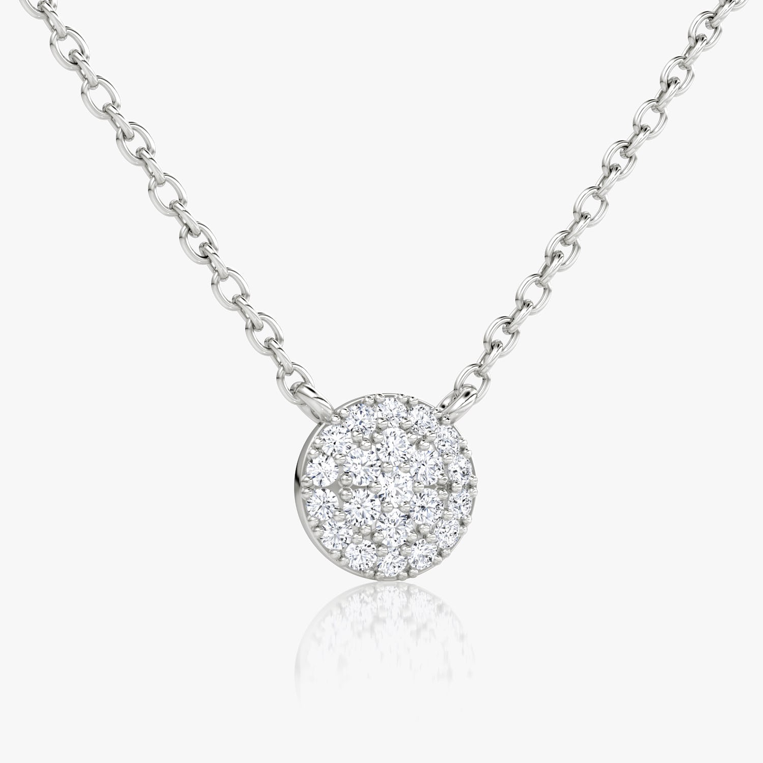 0.12TCW Round F-VS Lab Grown Diamond Necklace for Women