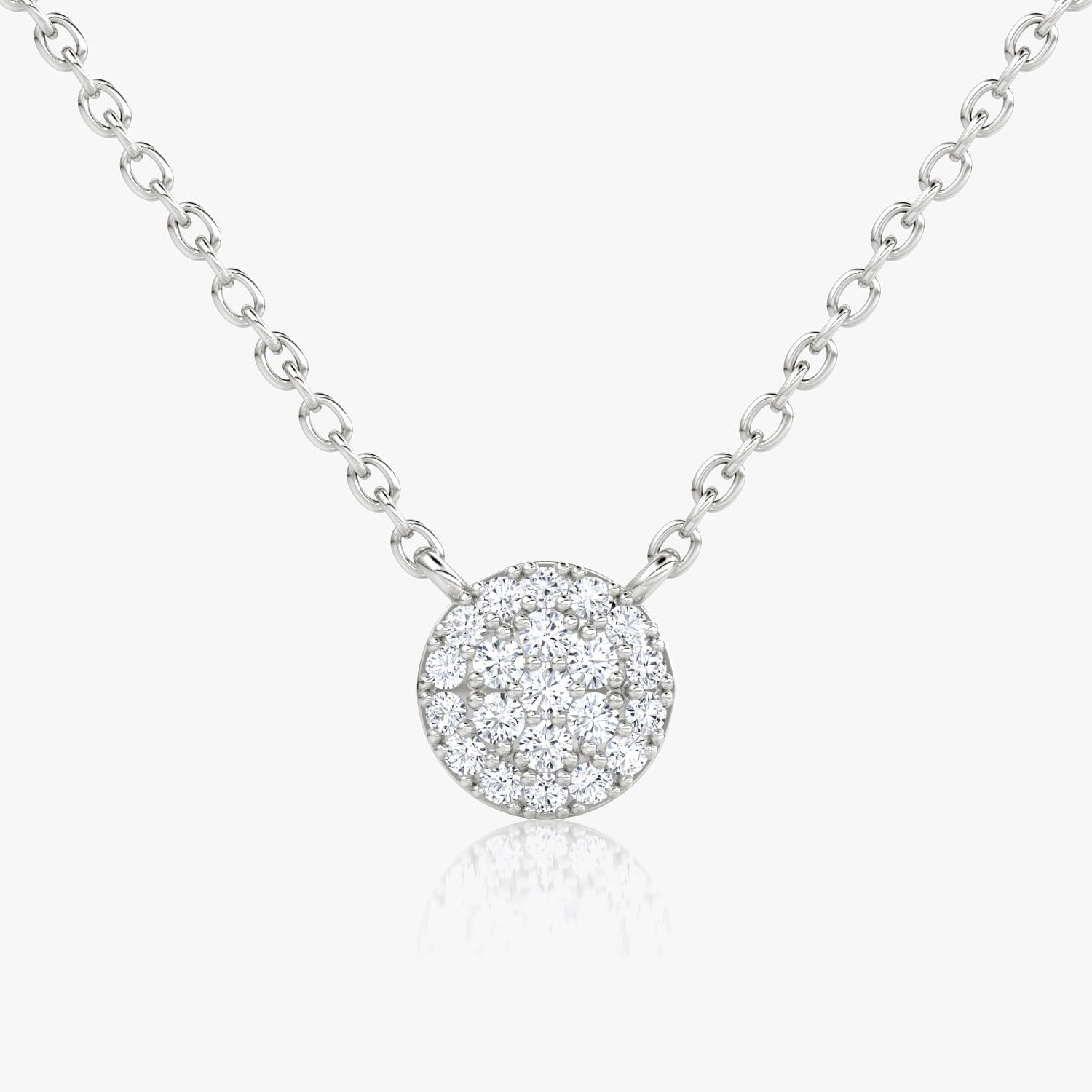 0.12TCW Round F-VS Lab Grown Diamond Necklace for Women