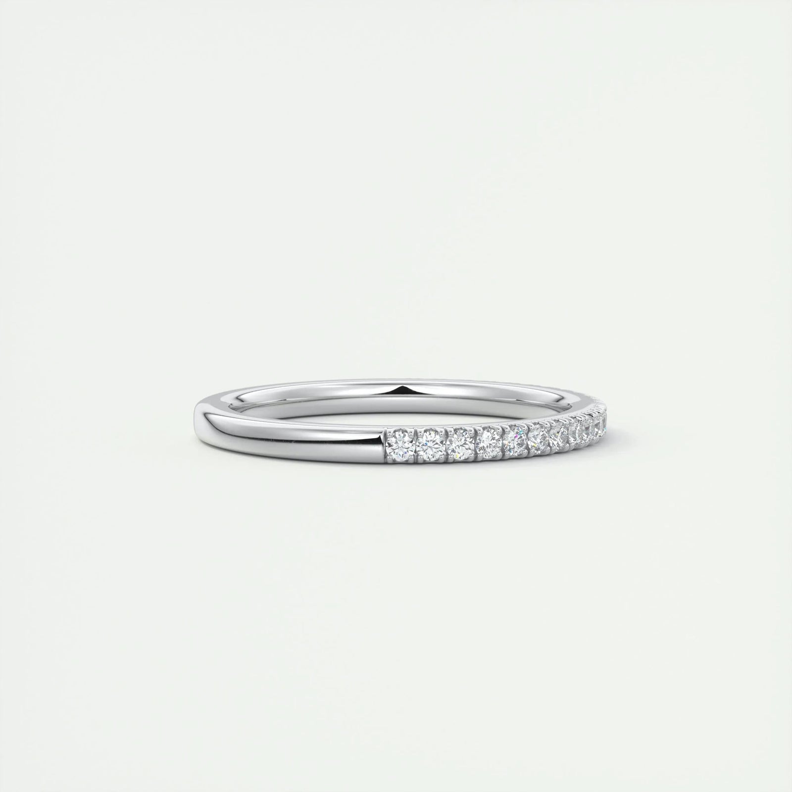 0.18ct Round EF- VVS Lab Grown Diamond Half Eternity Wedding Band