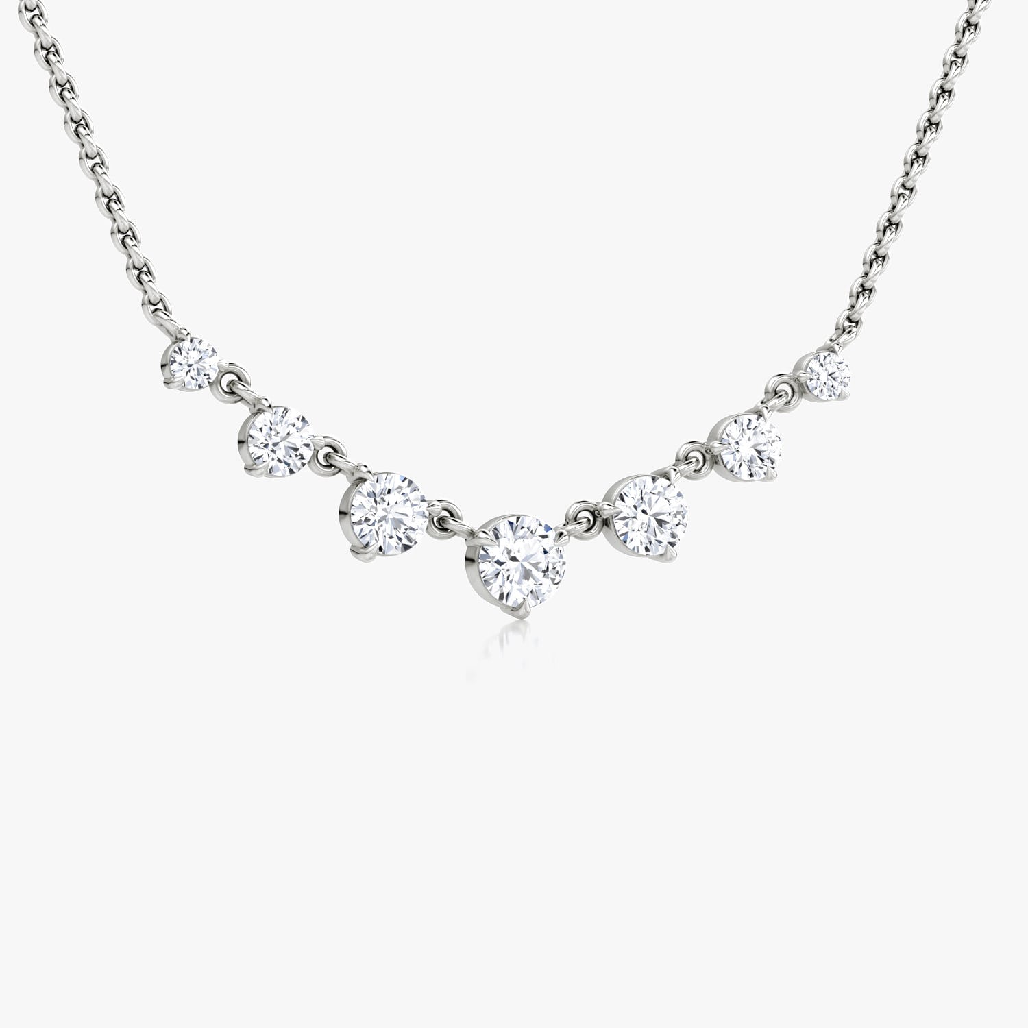0.25CT Round F-VS Lab Grown Diamond Necklace