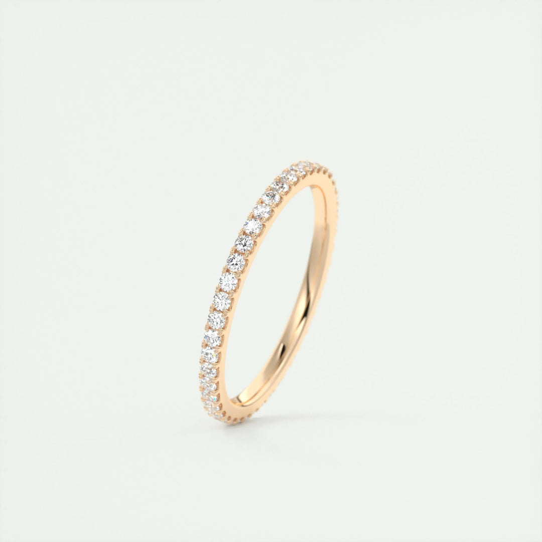 0.36CT Round EF- VVS Lab Grown Diamond Full Eternity Wedding Band