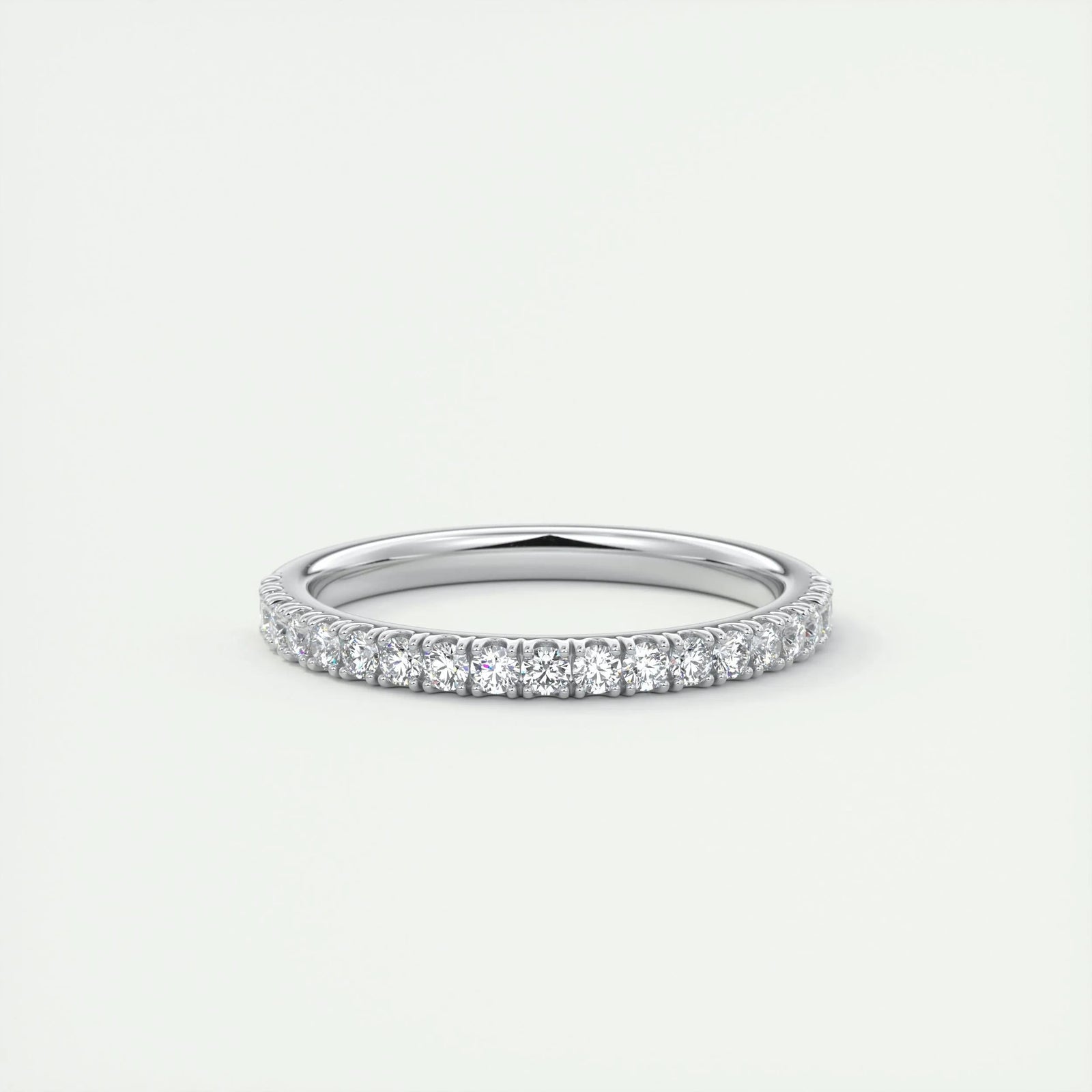 0.38ct Round EF- VVS Lab Grown Diamond Half Eternity Wedding Band