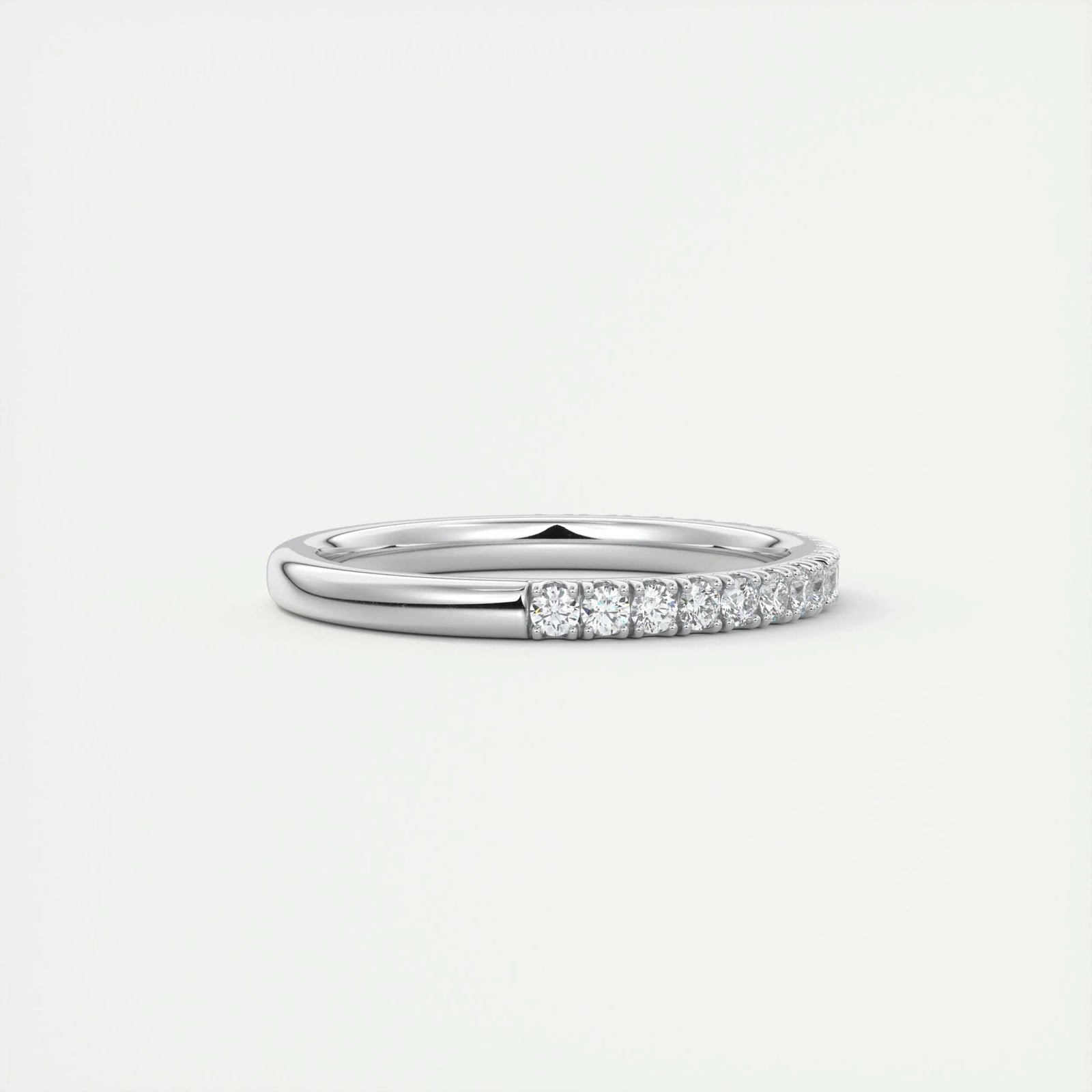 0.38ct Round EF- VVS Lab Grown Diamond Half Eternity Wedding Band