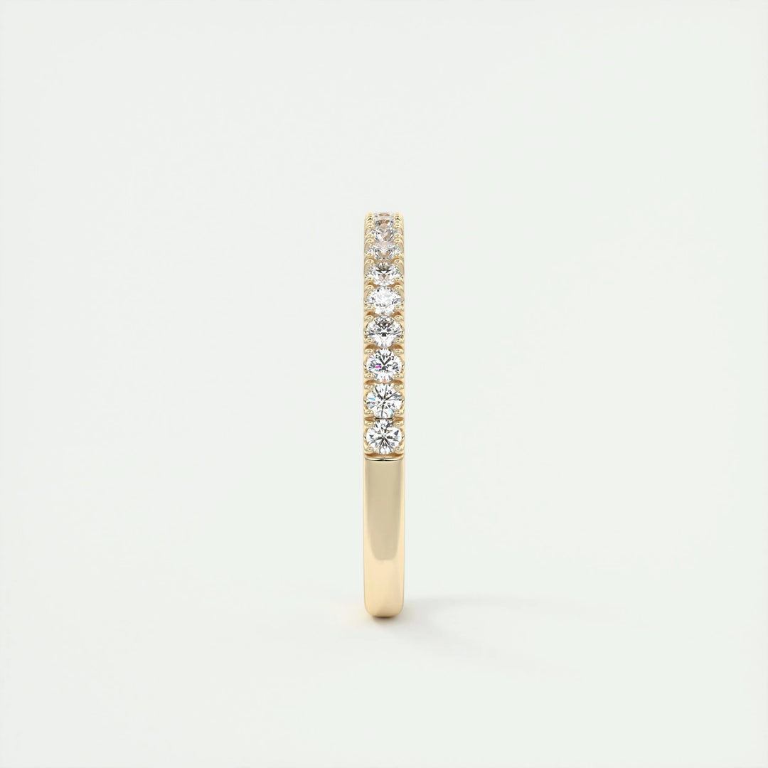 0.38ct Round EF- VVS Lab Grown Diamond Half Eternity Wedding Band