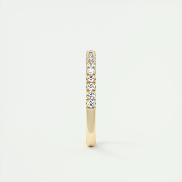 0.38ct Round EF- VVS Lab Grown Diamond Half Eternity Wedding Band