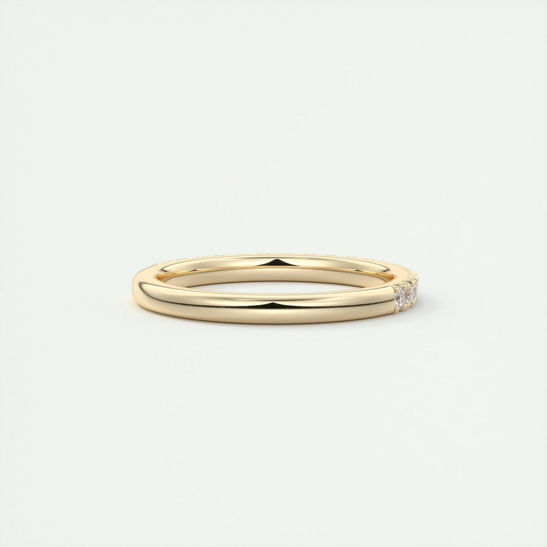 0.38ct Round EF- VVS Lab Grown Diamond Half Eternity Wedding Band